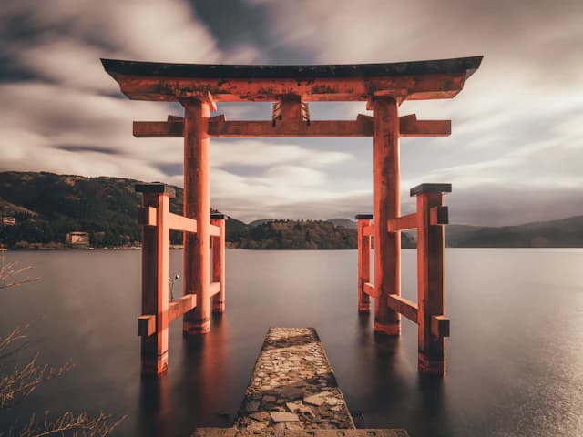Floating torii gate at Miyajima Island, Hiroshima