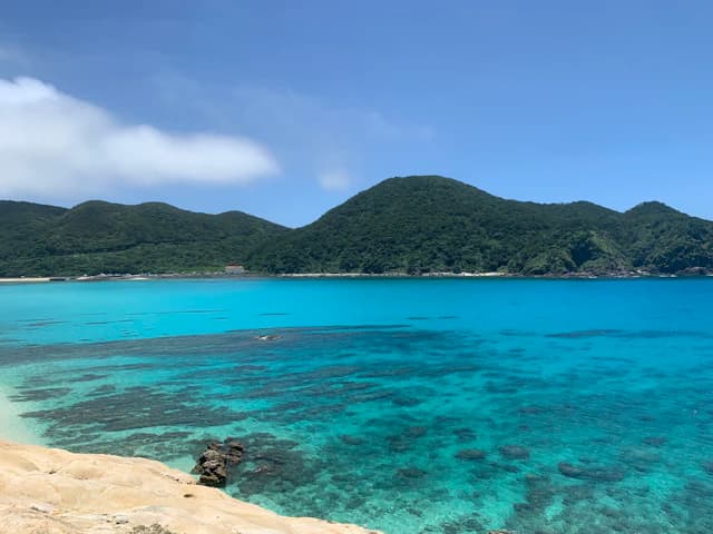 Turquoise water at an Okinawa beach
