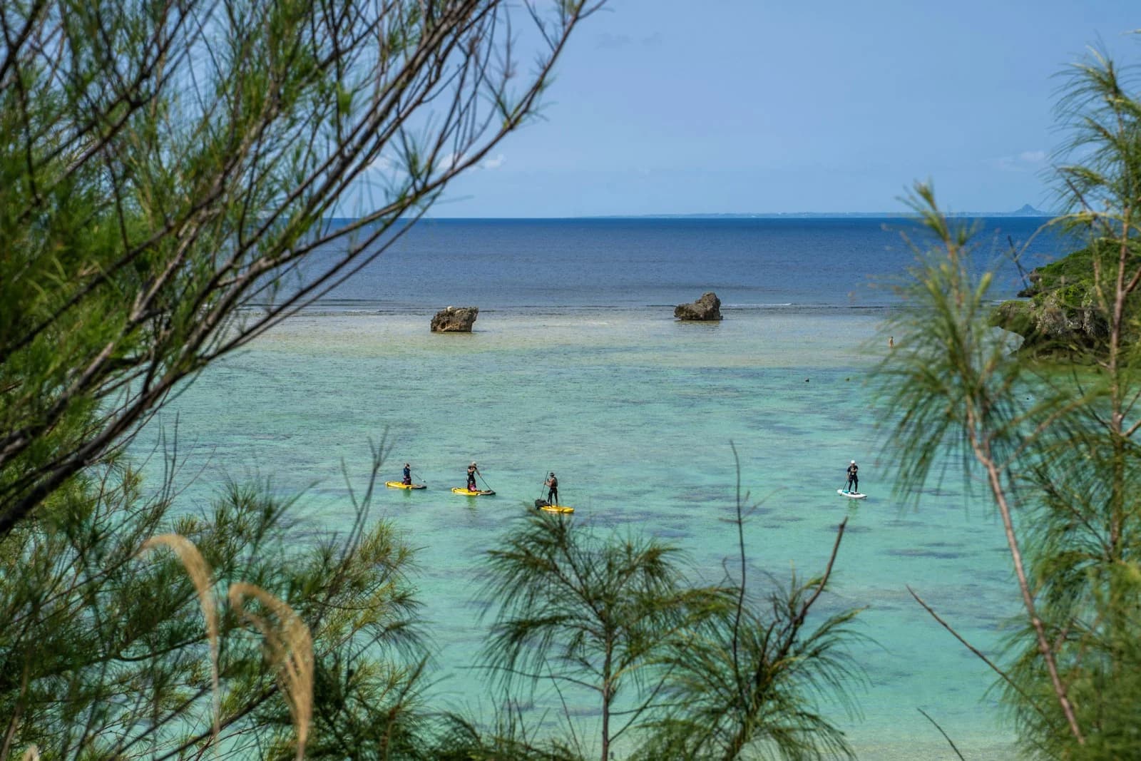 Turquoise water at an Okinawa beach