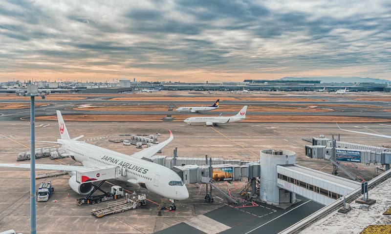 Japan airport arrivals terminal