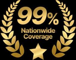 99% nationwide coverage